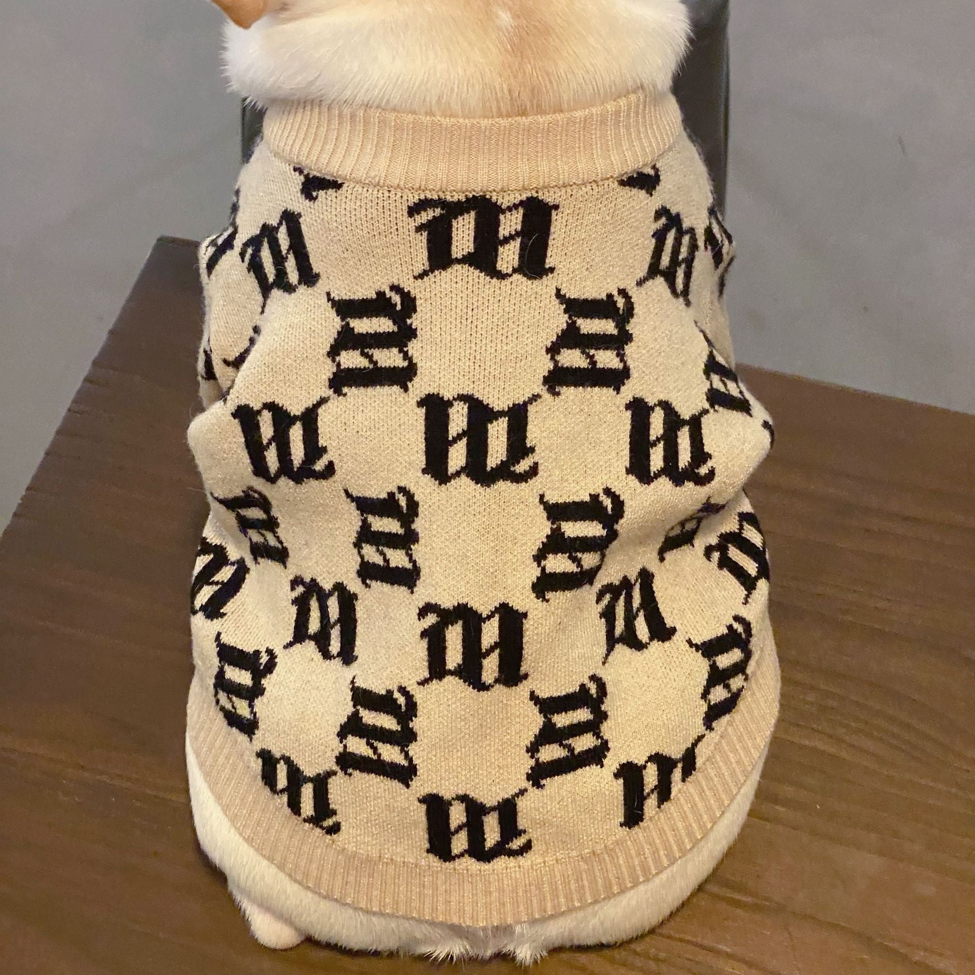 KFX-5060797 Cozy Yellow Wool Sweater for Schnauzer Dogs in Multiple Sizes
