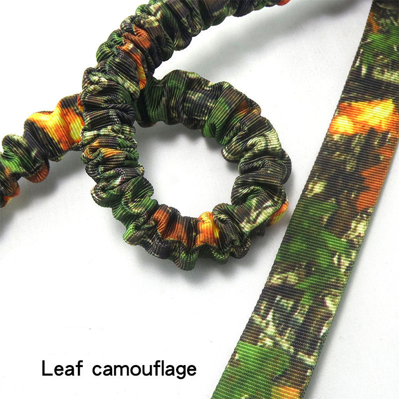 KFX-5062589 Camouflage Elastic Dog Leash with Pull Rope for Outdoor Activities