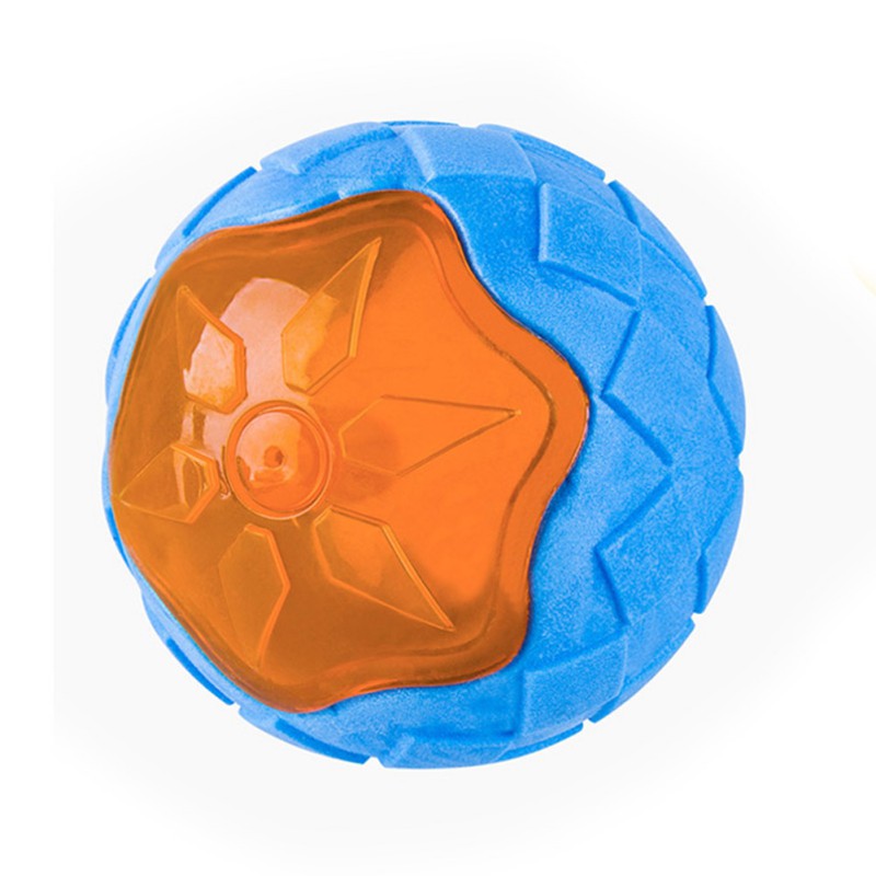 KFX-5063613 Durable TPR Dog Training Ball with Teeth Cleaning Function and Interactive Design