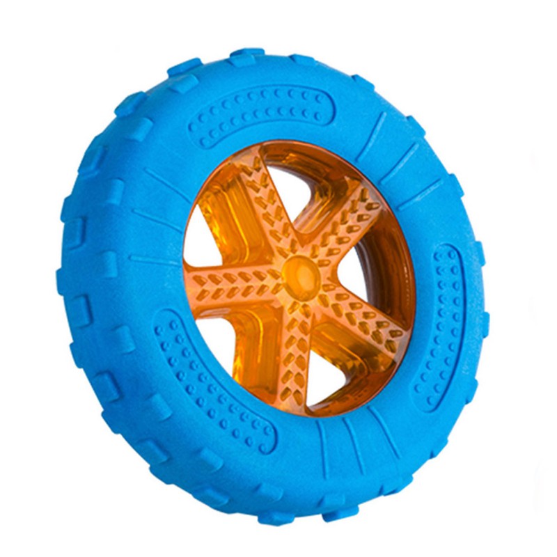 KFX-5063613 Durable TPR Dog Training Ball with Teeth Cleaning Function and Interactive Design