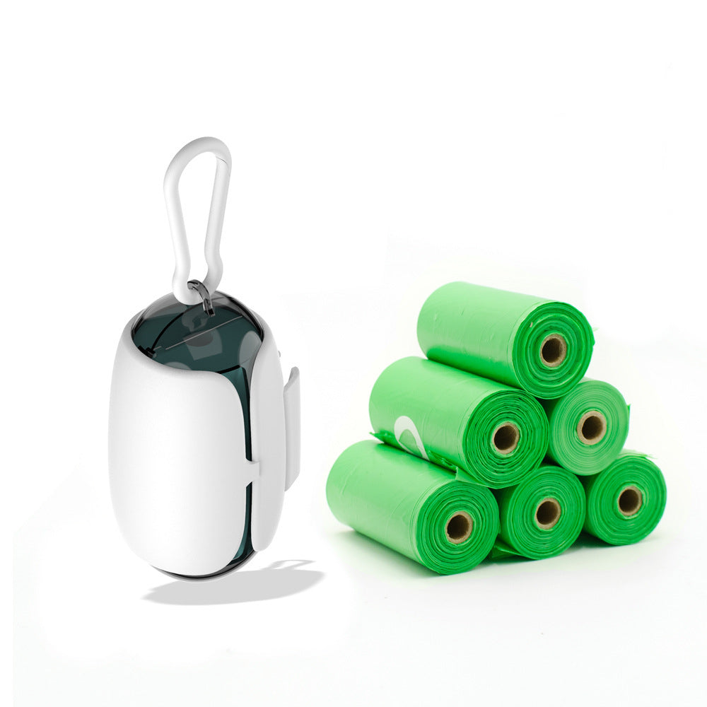 KFX-5065021 Continuous Roll Toilet Bag Dispenser with Toilet Picker, Durable PP+ABS Material, White Color