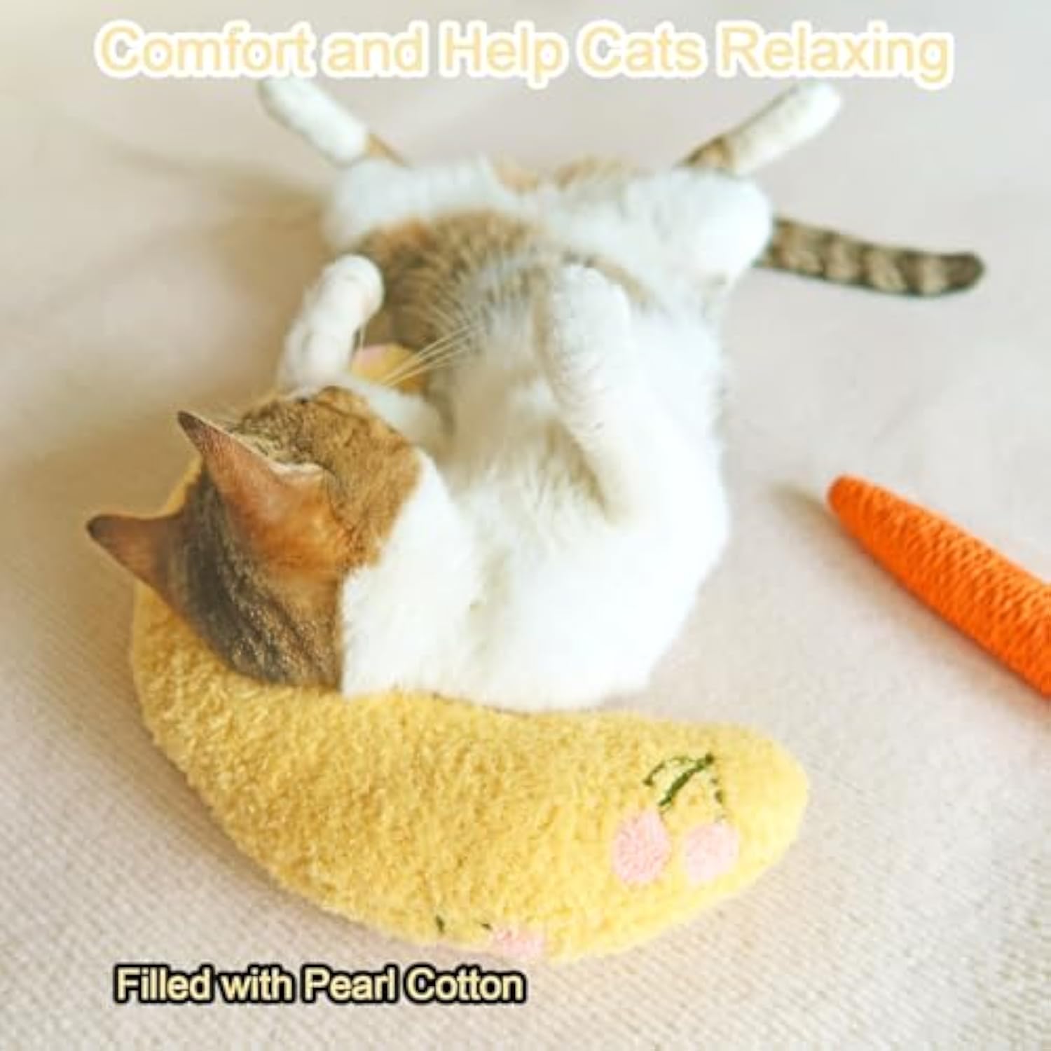 KFX-5066045 Soft Cat Kneading Pillow - Plush Neck Support for Calming Indoor Cats
