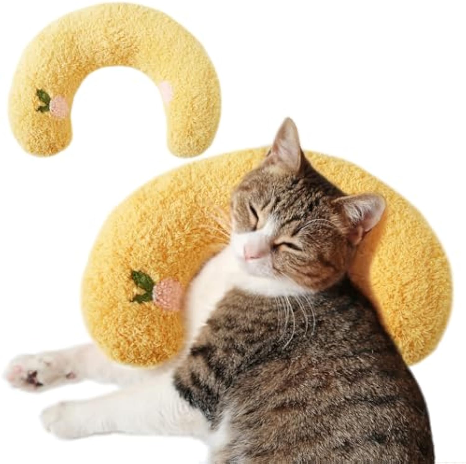KFX-5066045 Soft Cat Kneading Pillow - Plush Neck Support for Calming Indoor Cats