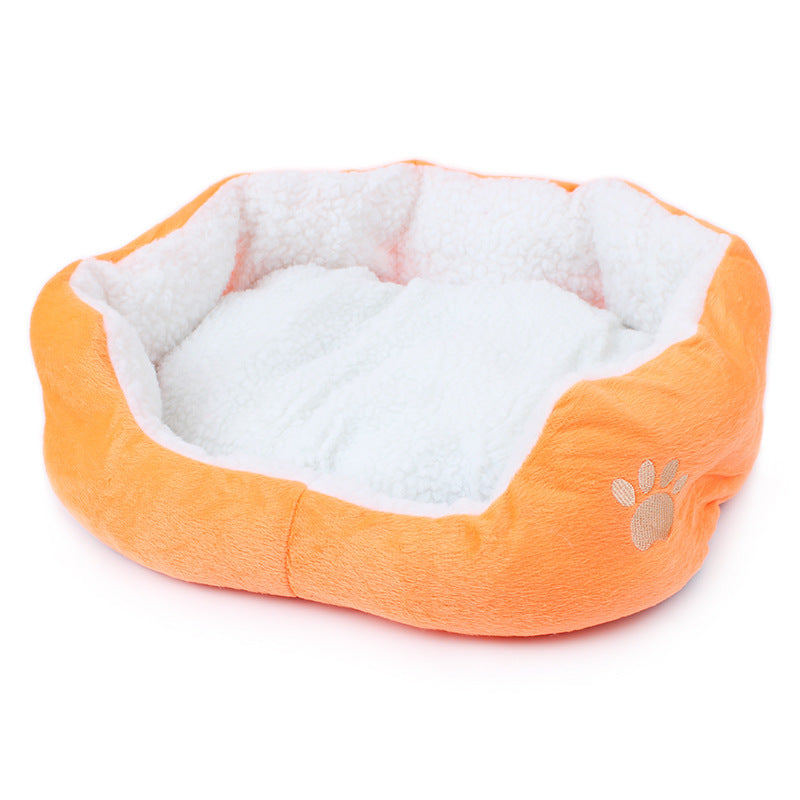 KFX-5066813 Cozy Fleece Pet Bed for Small Dogs and Cats - Soft and Comfortable 50x40cm