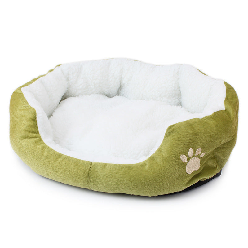 KFX-5066813 Cozy Fleece Pet Bed for Small Dogs and Cats - Soft and Comfortable 50x40cm