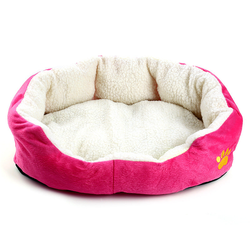 KFX-5066813 Cozy Fleece Pet Bed for Small Dogs and Cats - Soft and Comfortable 50x40cm