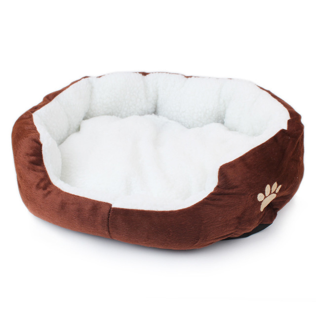 KFX-5066813 Cozy Fleece Pet Bed for Small Dogs and Cats - Soft and Comfortable 50x40cm