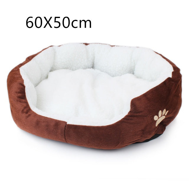 KFX-5066813 Cozy Fleece Pet Bed for Small Dogs and Cats - Soft and Comfortable 50x40cm