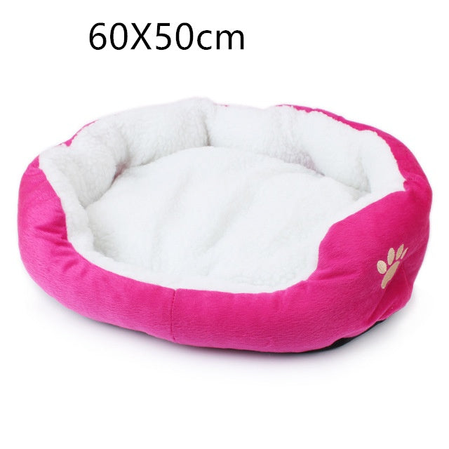 KFX-5066813 Cozy Fleece Pet Bed for Small Dogs and Cats - Soft and Comfortable 50x40cm