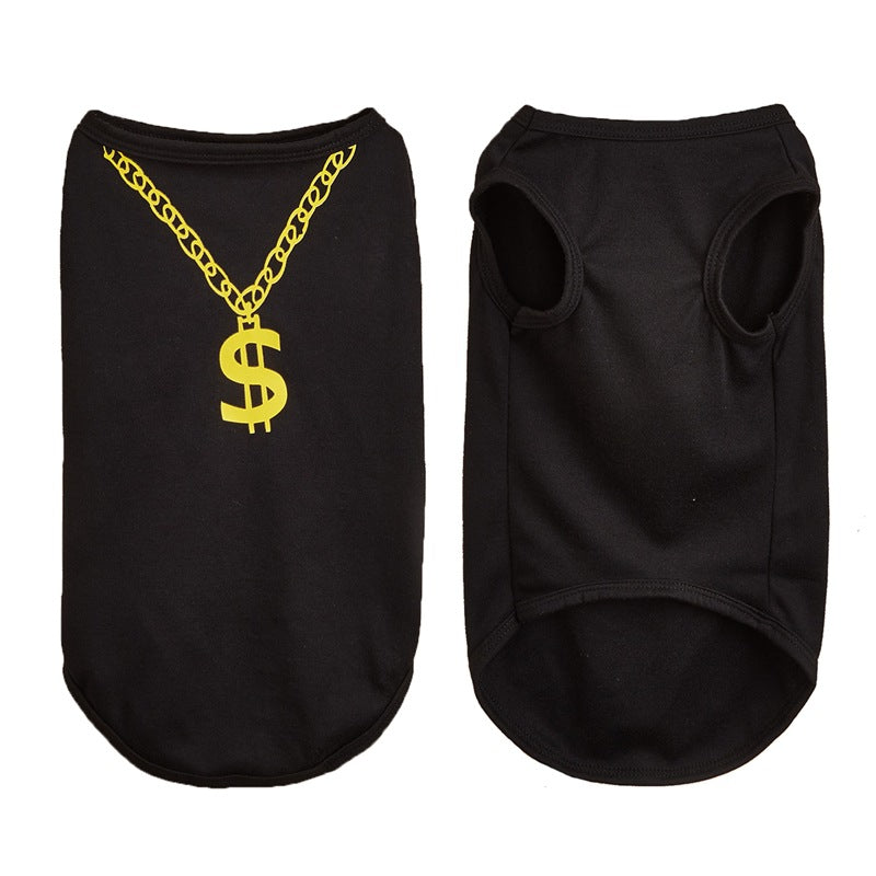 KFX-5070909 Lightweight Casual Dog Vest in Black and Rose Red - XS to L Sizes Available