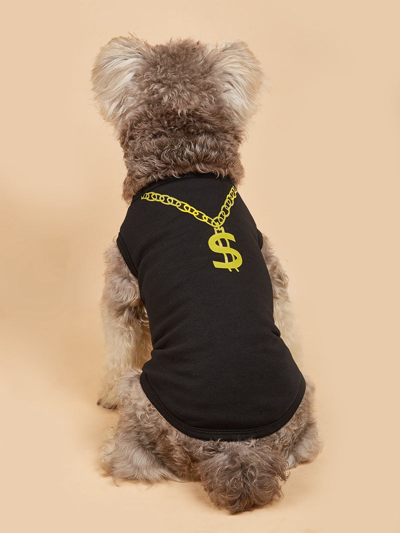 KFX-5070909 Lightweight Casual Dog Vest in Black and Rose Red - XS to L Sizes Available