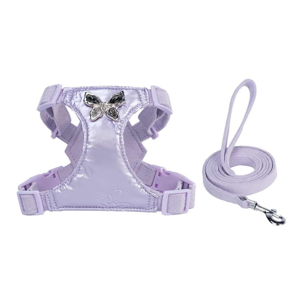KFX-5071165 Small Dog Chest Strap Harness with Hand-Holding Rope in Multiple Colors