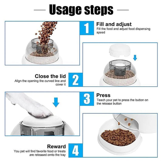 KFX-5072317 Automatic Pet Feeder Dispenser for Dogs - Upgrade Options Available