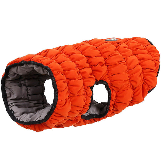 KFX-5072701 Reversible Pet Dog Cotton Vest with D Ring Hole - Casual Stretch Jacket for Autumn and Winter
