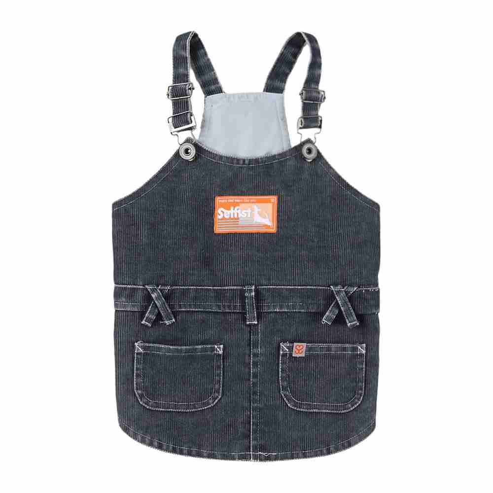 KFX-5074109 Trendy Denim Blue, Rust Red, and Military Green Vest for Dogs with Adjustable Elastic Harness, Sizes 3-5