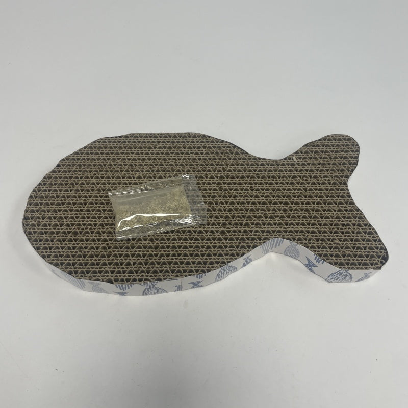 KFX-5074493 Fish-Shaped Cat Scratching Post for Playful Feline Fun