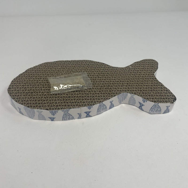 KFX-5074493 Fish-Shaped Cat Scratching Post for Playful Feline Fun