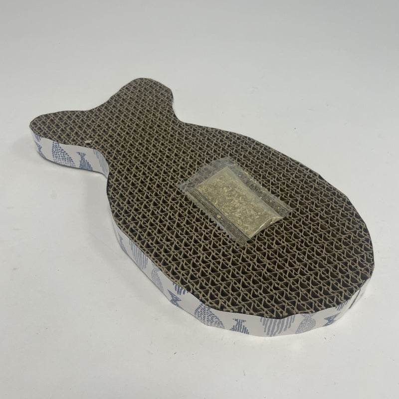 KFX-5074493 Fish-Shaped Cat Scratching Post for Playful Feline Fun