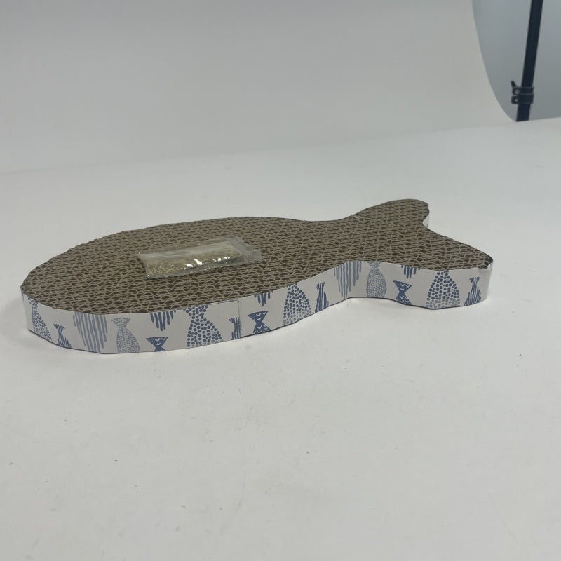 KFX-5074493 Fish-Shaped Cat Scratching Post for Playful Feline Fun