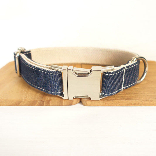 KFX-5076285 Handmade Adjustable Leather Dog Collar for Small to Extra Large Breeds