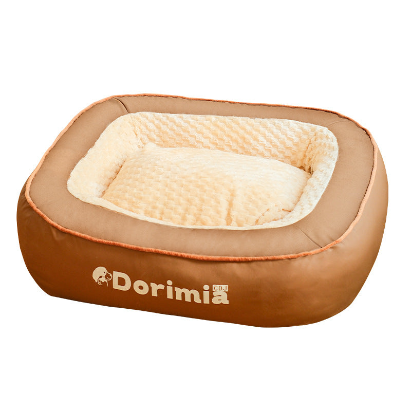 KFX-5078333 Winter Warm Removable and Washable Printed Dog Kennel for Various Sizes