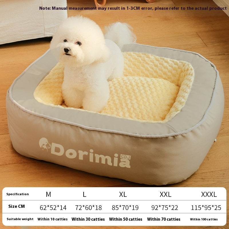 KFX-5078333 Winter Warm Removable and Washable Printed Dog Kennel for Various Sizes