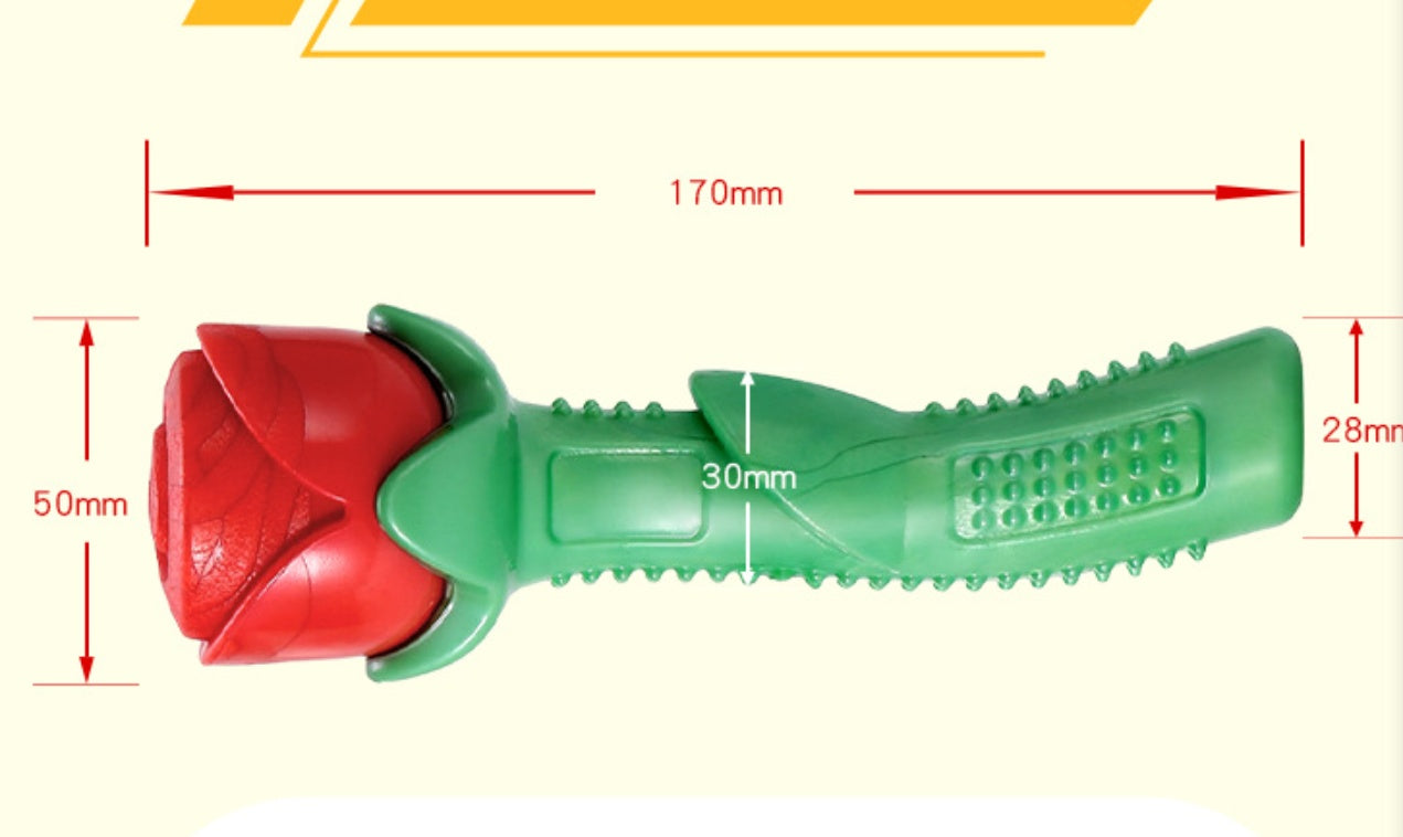 KFX-5079101 Red TPE Molar Stick Dog Toy in Gift Box for Chewing and Playtime