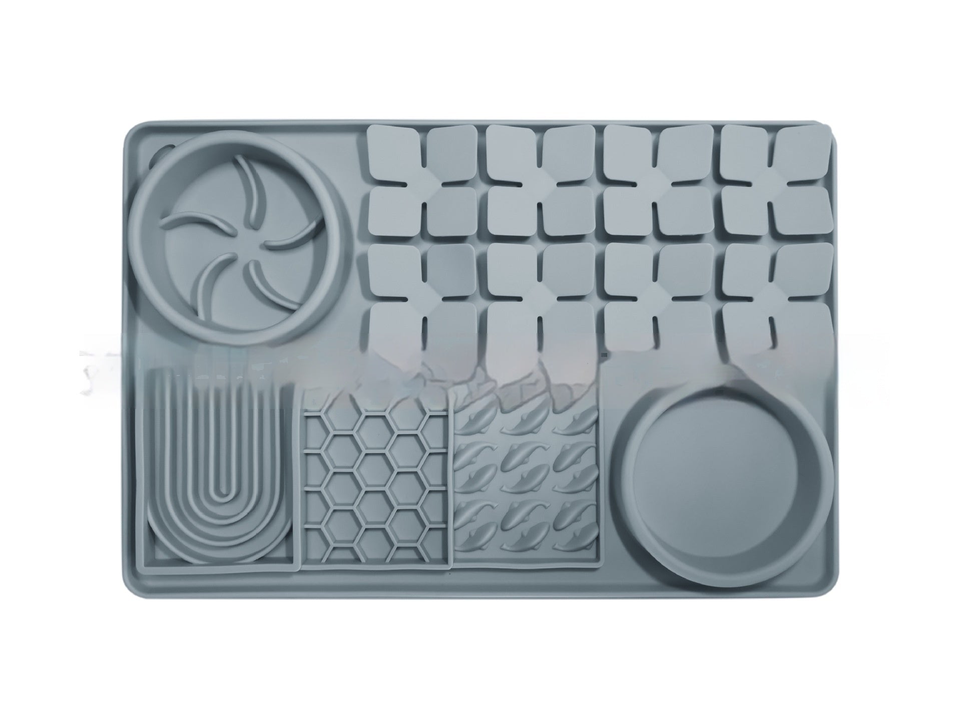 KFX-5080253 Silicone Slow Food Licking Mat with Suction Cup for Dogs - Versatile Pet Tableware