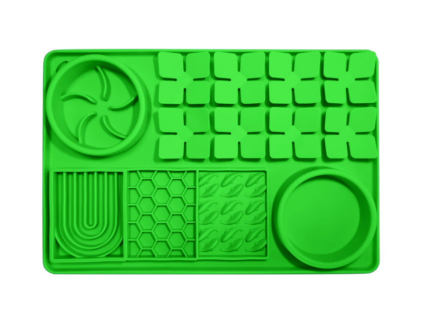 KFX-5080253 Silicone Slow Food Licking Mat with Suction Cup for Dogs - Versatile Pet Tableware