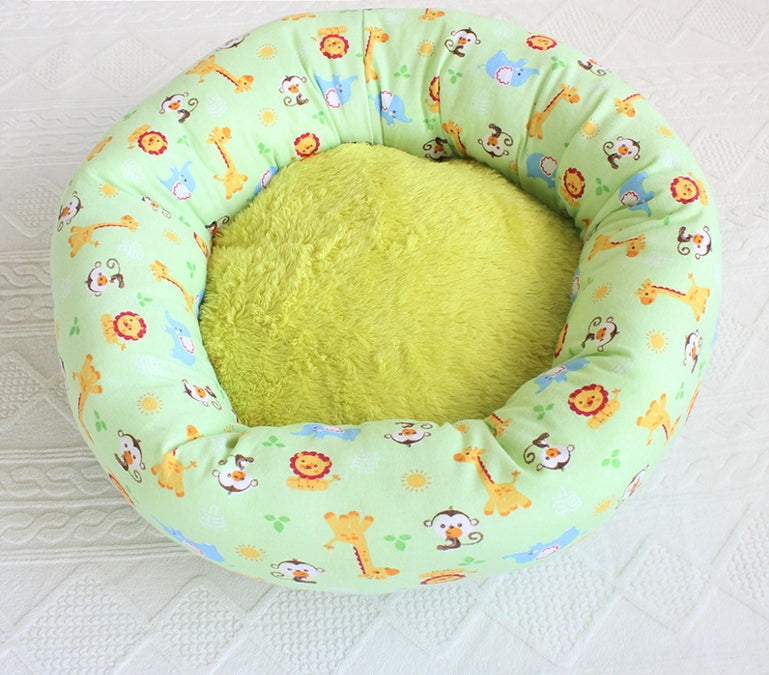 KFX-5084093 Small Square Nest Dog Mat for All Seasons – Cozy Cotton Kennel with Various Patterns