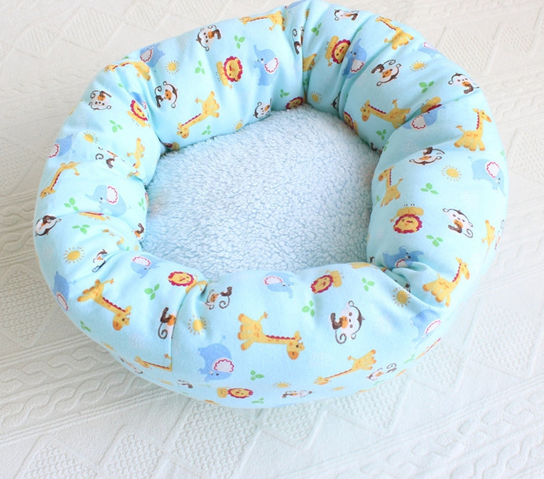 KFX-5084093 Small Square Nest Dog Mat for All Seasons – Cozy Cotton Kennel with Various Patterns