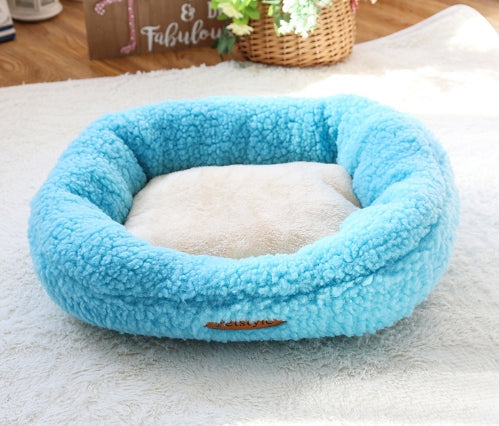 KFX-5084093 Small Square Nest Dog Mat for All Seasons – Cozy Cotton Kennel with Various Patterns