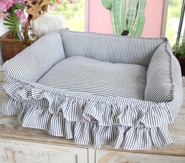 KFX-5084093 Small Square Nest Dog Mat for All Seasons – Cozy Cotton Kennel with Various Patterns