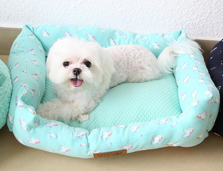 KFX-5084093 Small Square Nest Dog Mat for All Seasons – Cozy Cotton Kennel with Various Patterns