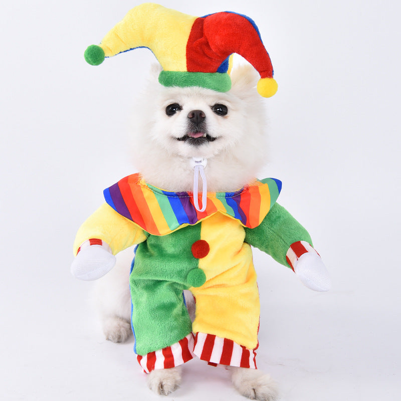 KFX-5084605 Creative Halloween Dog Costume - Funny Transformation Outfit for Pets in Various Sizes