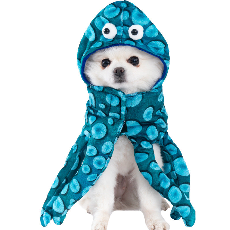 KFX-5084605 Creative Halloween Dog Costume - Funny Transformation Outfit for Pets in Various Sizes
