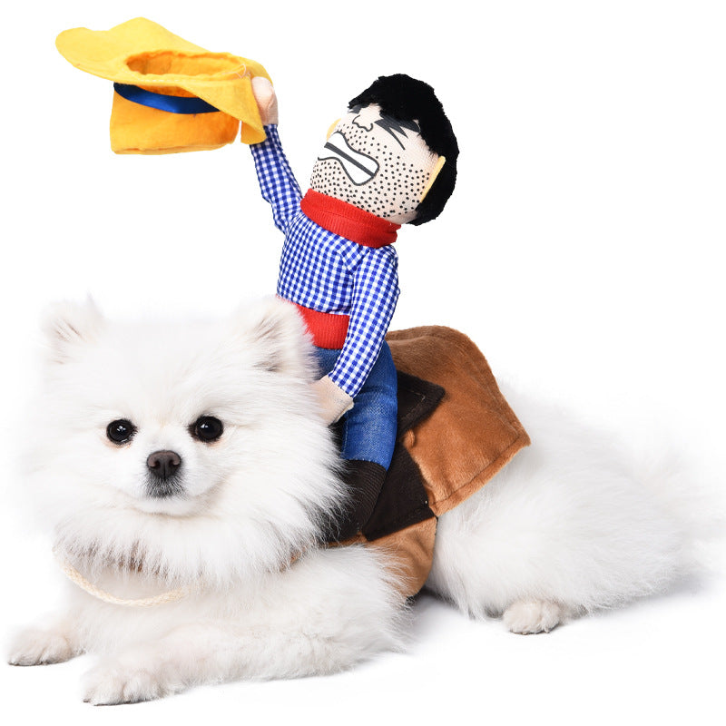KFX-5084605 Creative Halloween Dog Costume - Funny Transformation Outfit for Pets in Various Sizes
