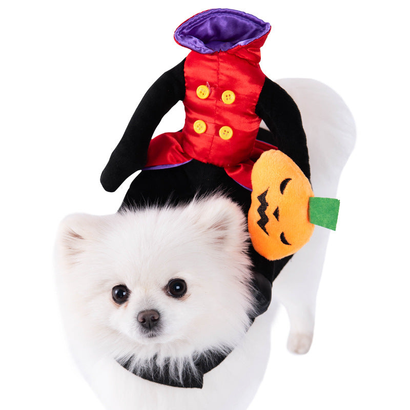KFX-5084605 Creative Halloween Dog Costume - Funny Transformation Outfit for Pets in Various Sizes