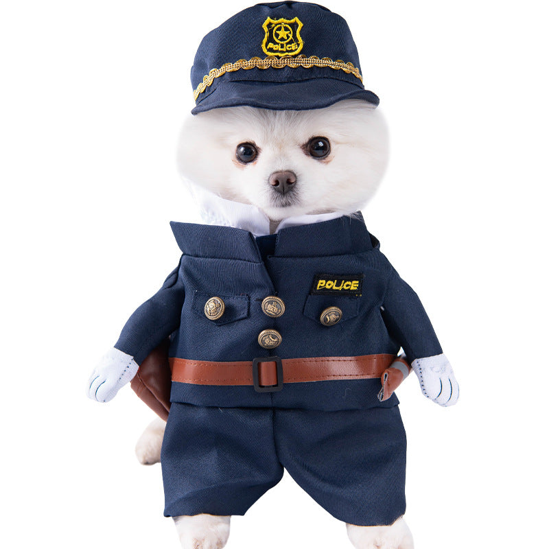 KFX-5084605 Creative Halloween Dog Costume - Funny Transformation Outfit for Pets in Various Sizes