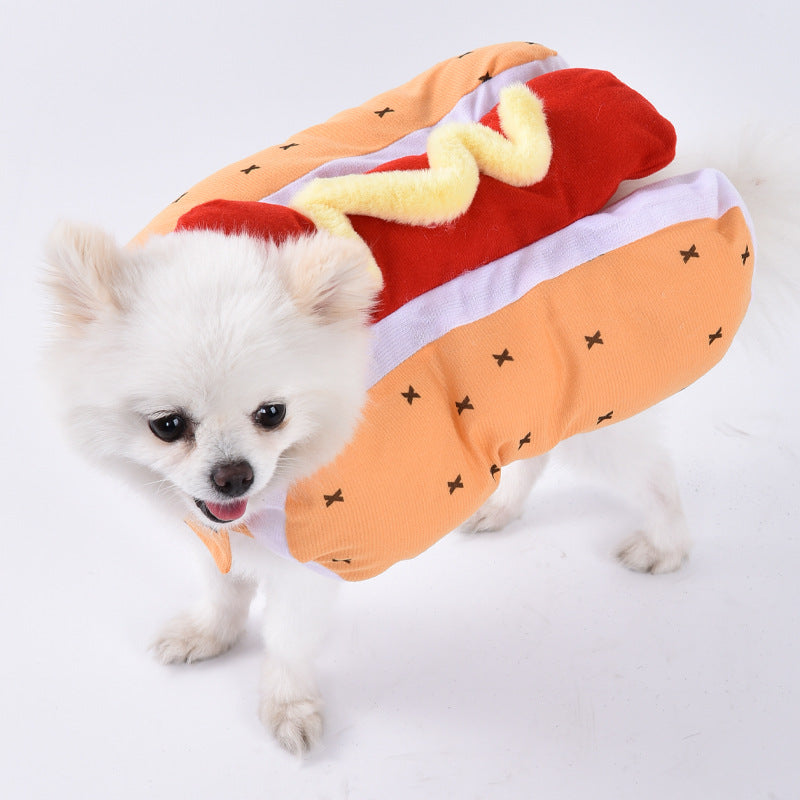KFX-5084605 Creative Halloween Dog Costume - Funny Transformation Outfit for Pets in Various Sizes