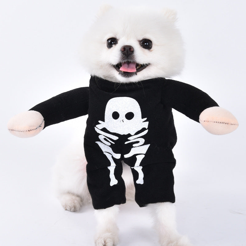 KFX-5084605 Creative Halloween Dog Costume - Funny Transformation Outfit for Pets in Various Sizes