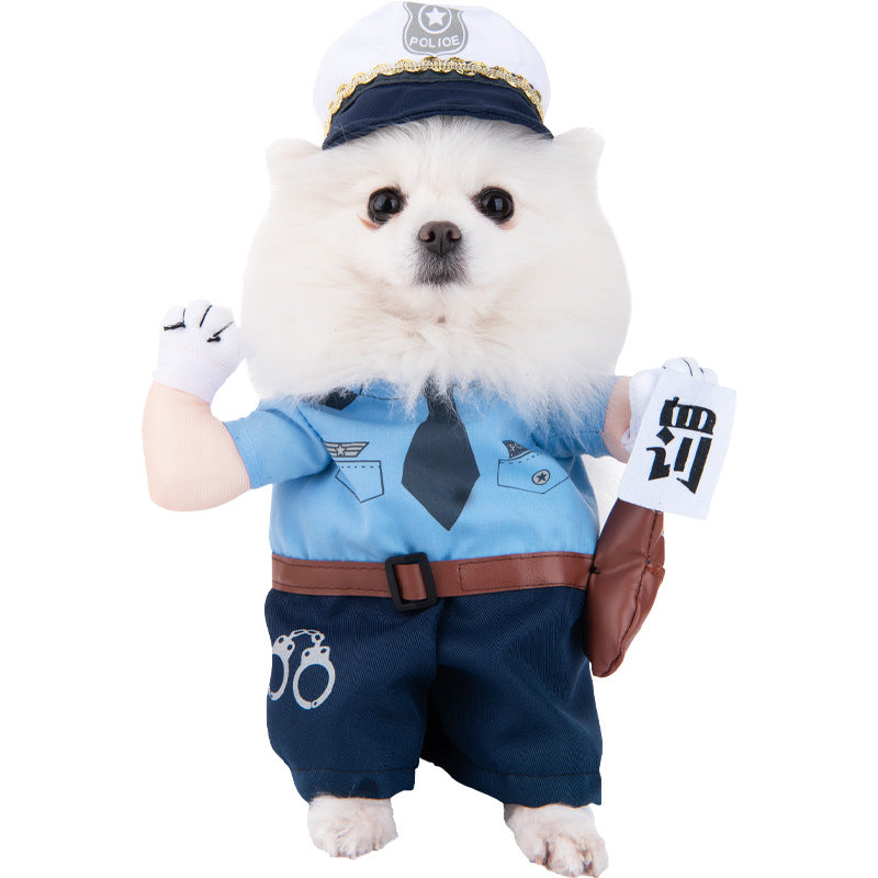KFX-5084605 Creative Halloween Dog Costume - Funny Transformation Outfit for Pets in Various Sizes