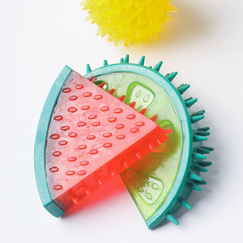 KFX-5084861 Summer Fruit Frozen Dog Chew Toy - Variety of Flavors in Vibrant Colors