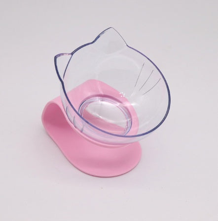 KFX-5086013 Tilted Raised Cat Bowls - Double and Single Options in Various Colors