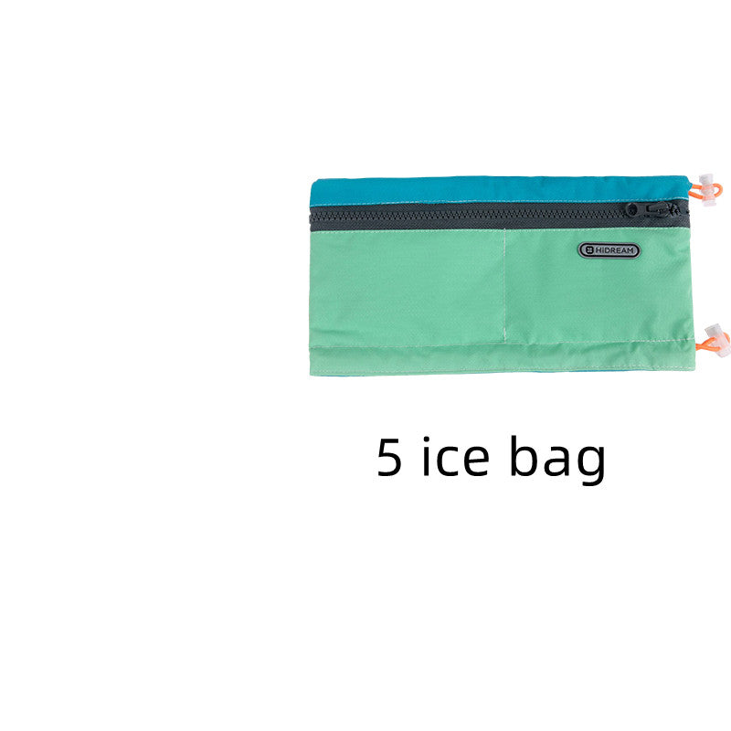 KFX-5087421 Cooling Scarf for Dogs - Adjustable Polyester, Three-Layer Design, up to 2 Hours Refrigeration in Green and Orange
