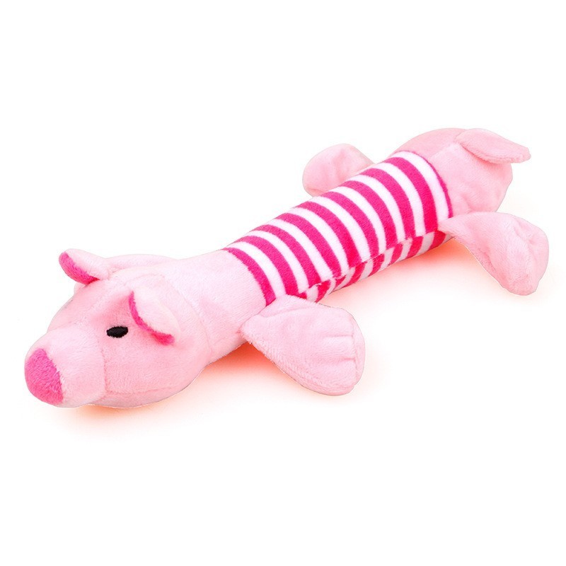 KFX-5089469 Plush Chew Toy for Dogs - Cute Rabbit, Squirrel, Fox & Raccoon Designs