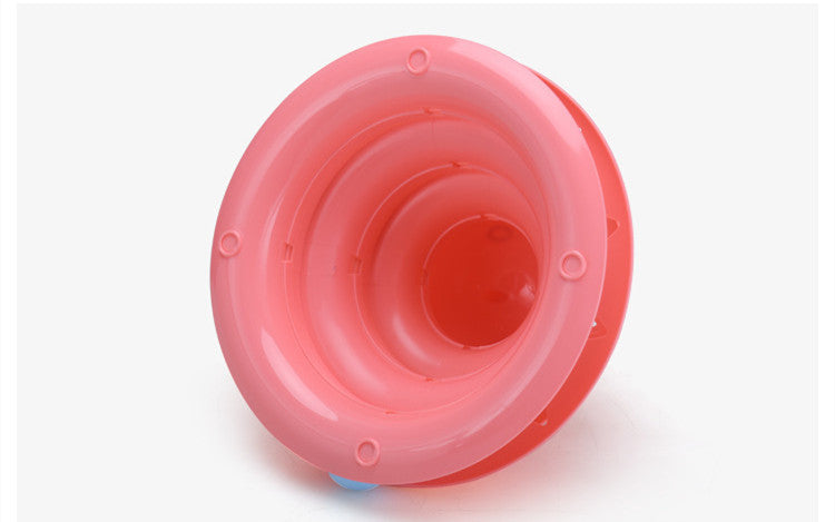 KFX-5090621 Three-Layer Round Cat Toy with Sounds - Durable PP Material