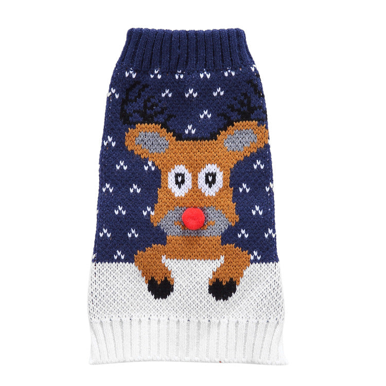 KFX-5093565 Fashion Printed Dog Sweater - Warm and Stylish Pet Apparel in Multiple Sizes