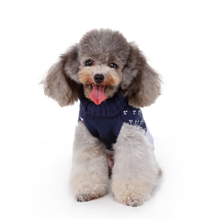 KFX-5093565 Fashion Printed Dog Sweater - Warm and Stylish Pet Apparel in Multiple Sizes