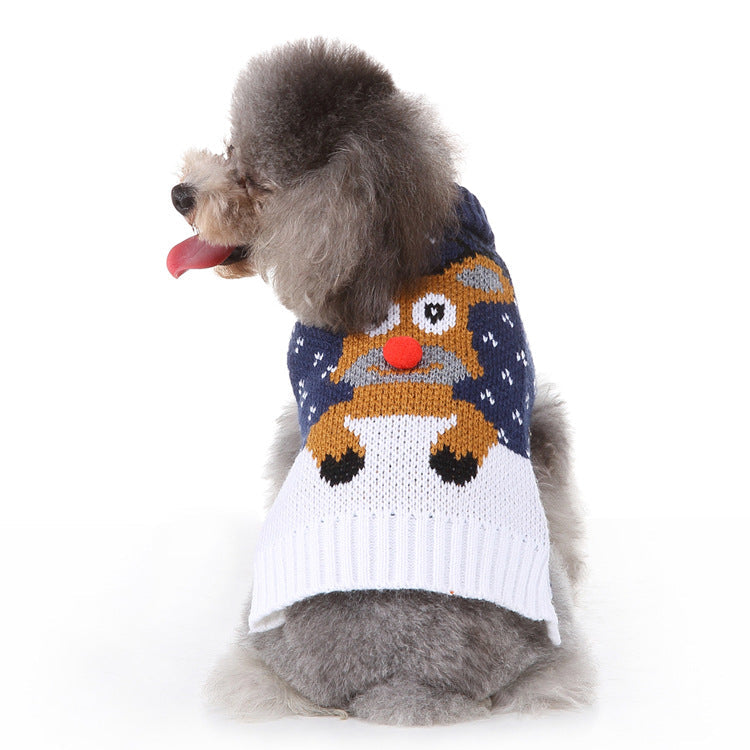 KFX-5093565 Fashion Printed Dog Sweater - Warm and Stylish Pet Apparel in Multiple Sizes